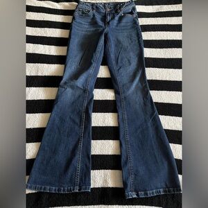 mid rise boot cut jeans